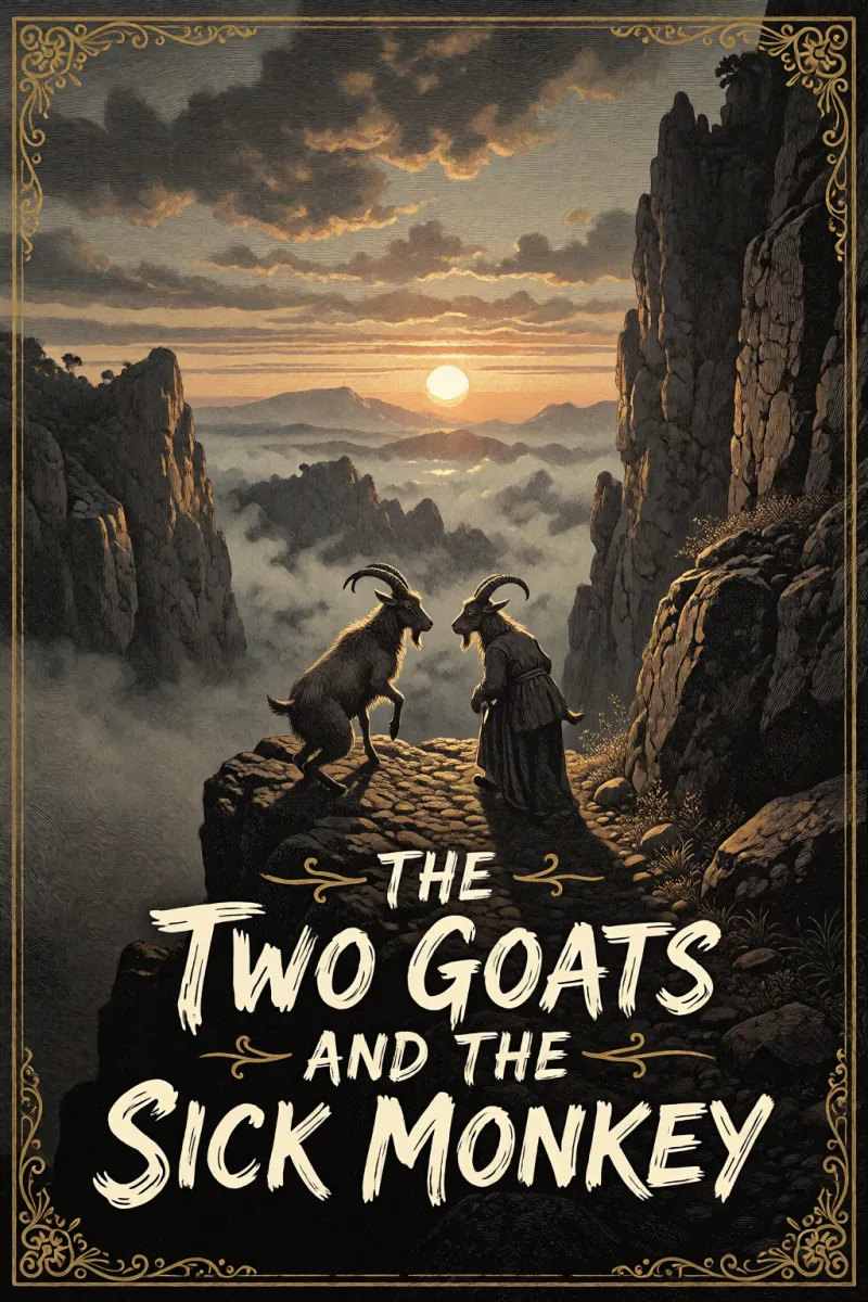 Cover of The Two Goats and the Sick Monkey by Anonymous