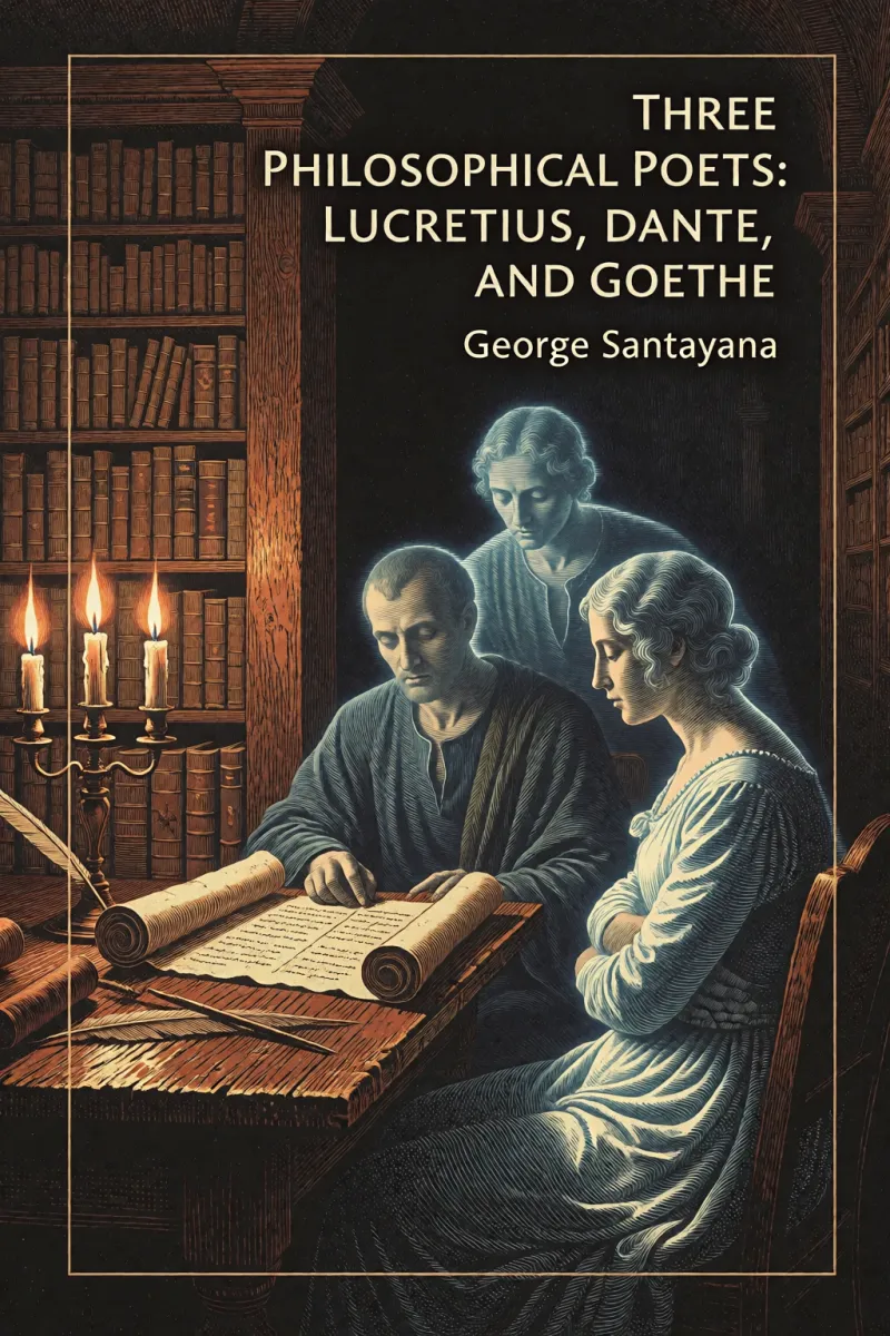Cover of Three Philosophical Poets: Lucretius, Dante, and Goethe by George Santayana