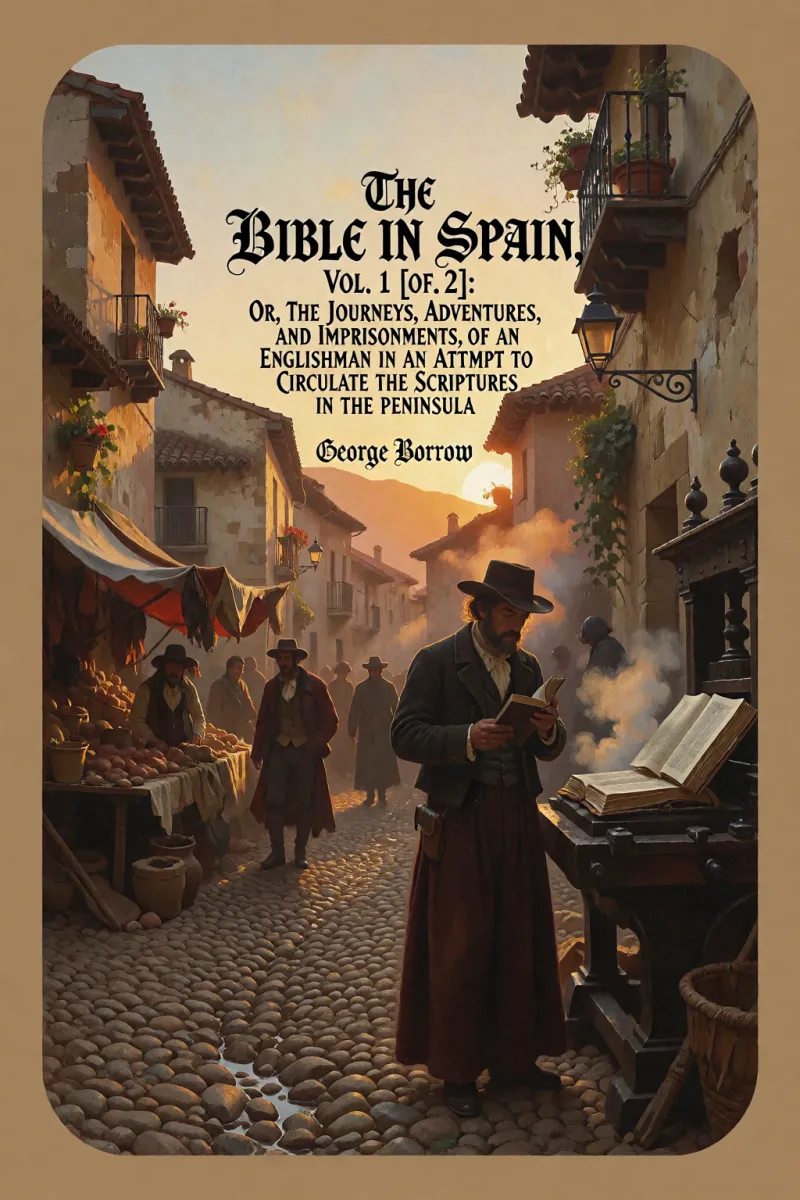 Cover of The Bible in Spain, Vol. 1 [of 2]: Or, the Journeys, Adventures, and Imprisonments of an Englishman in an Attempt to Circulate the Scriptures in the Peninsula by George Borrow