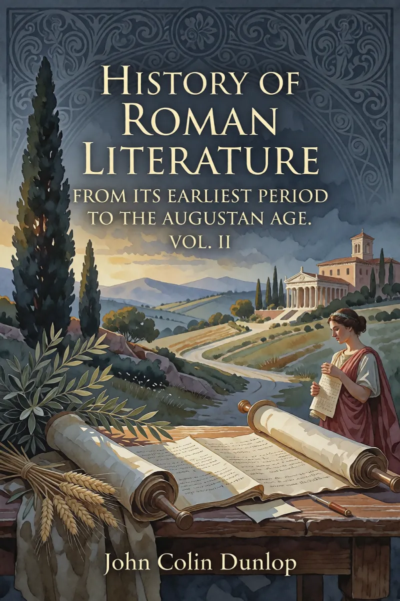 Cover of History of Roman Literature from its Earliest Period to the Augustan Age. Vol. II by John Colin Dunlop