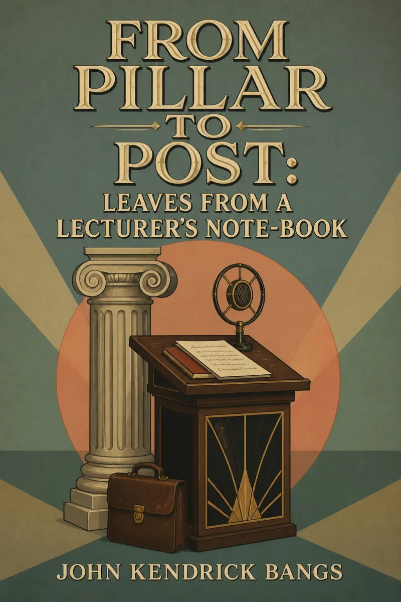 Cover of From Pillar to Post: Leaves from a Lecturer's Note-Book by John Kendrick Bangs