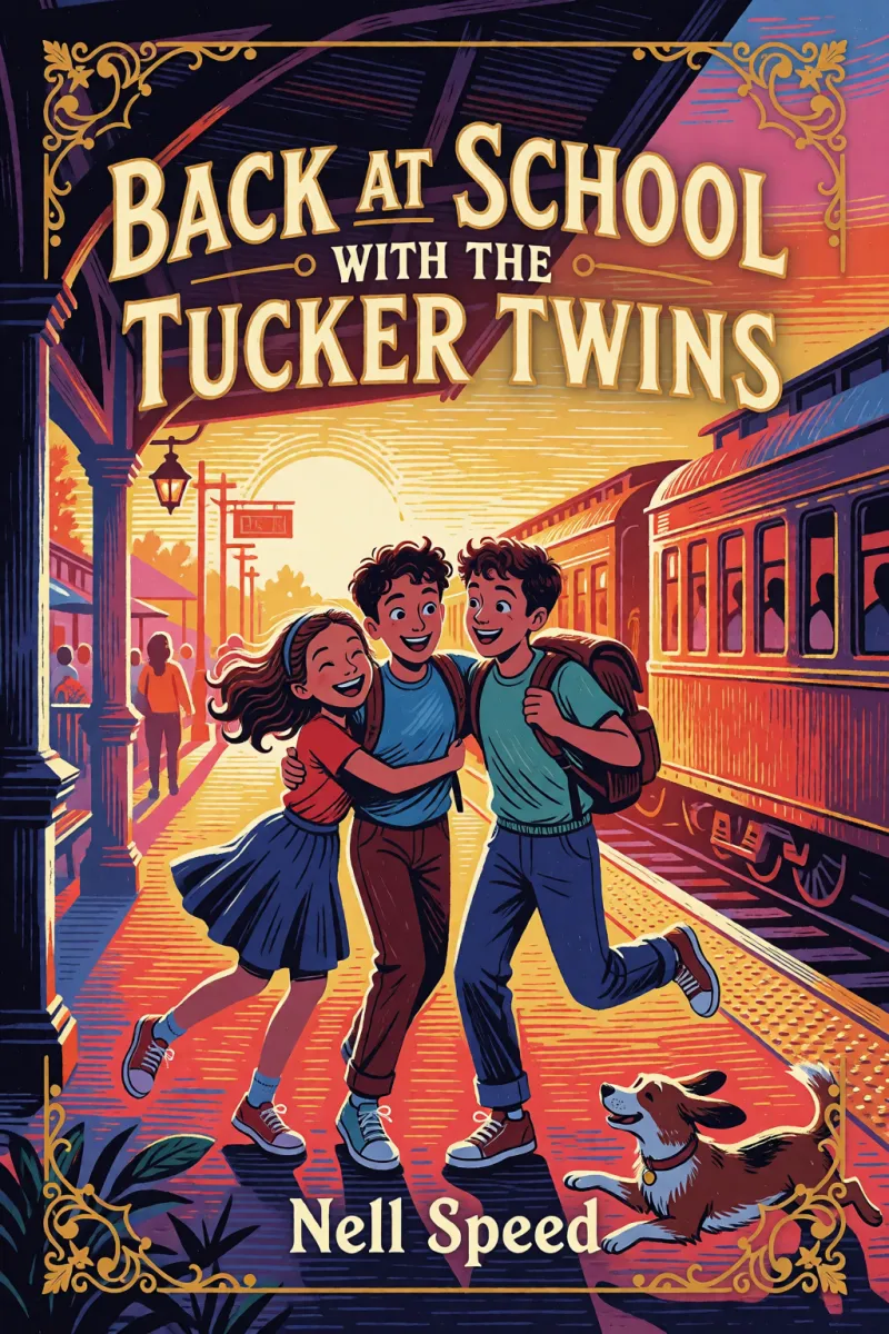 Cover of Back at School with the Tucker Twins by Nell Speed