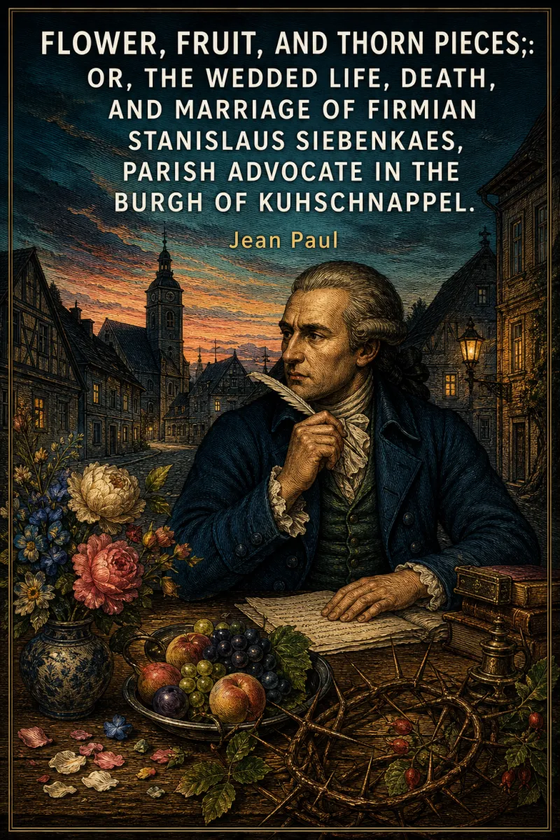 Cover of Flower, Fruit, and Thorn Pieces;: or, the Wedded Life, Death, and Marriage of Firmian Stanislaus Siebenkaes, Parish Advocate in the Burgh of Kuhschnappel. by Jean Paul