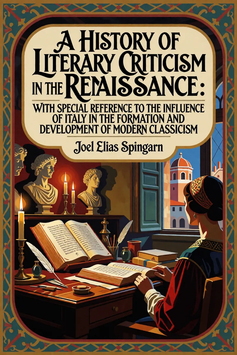 Cover of A History of Literary Criticism in the Renaissance: With special reference to the influence of Italy in the formation and development of modern classicism by Joel Elias Spingarn