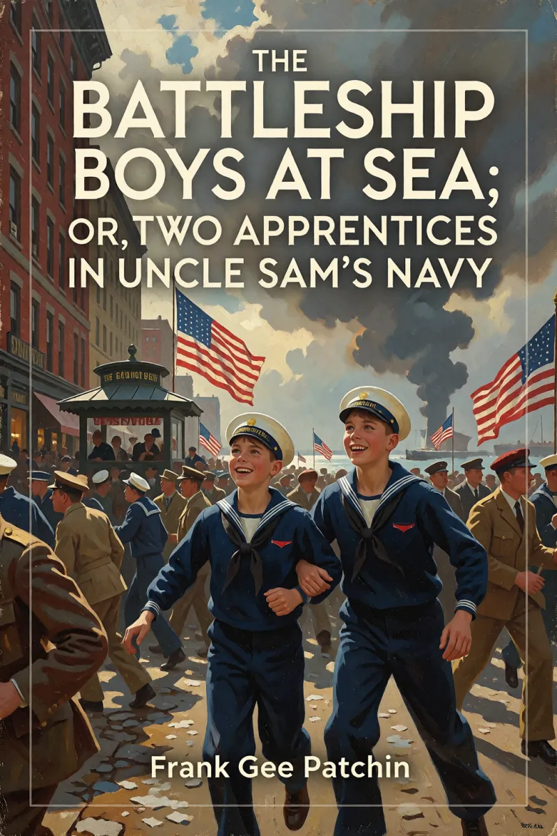 Cover of The Battleship Boys at Sea; Or, Two Apprentices in Uncle Sam's Navy by Frank Gee Patchin