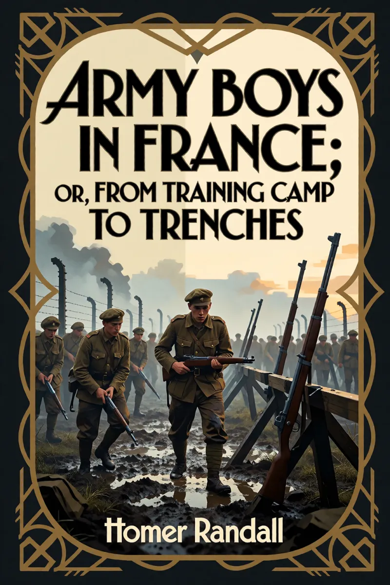 Cover of Army Boys in France; or, From Training Camp to Trenches by Homer Randall