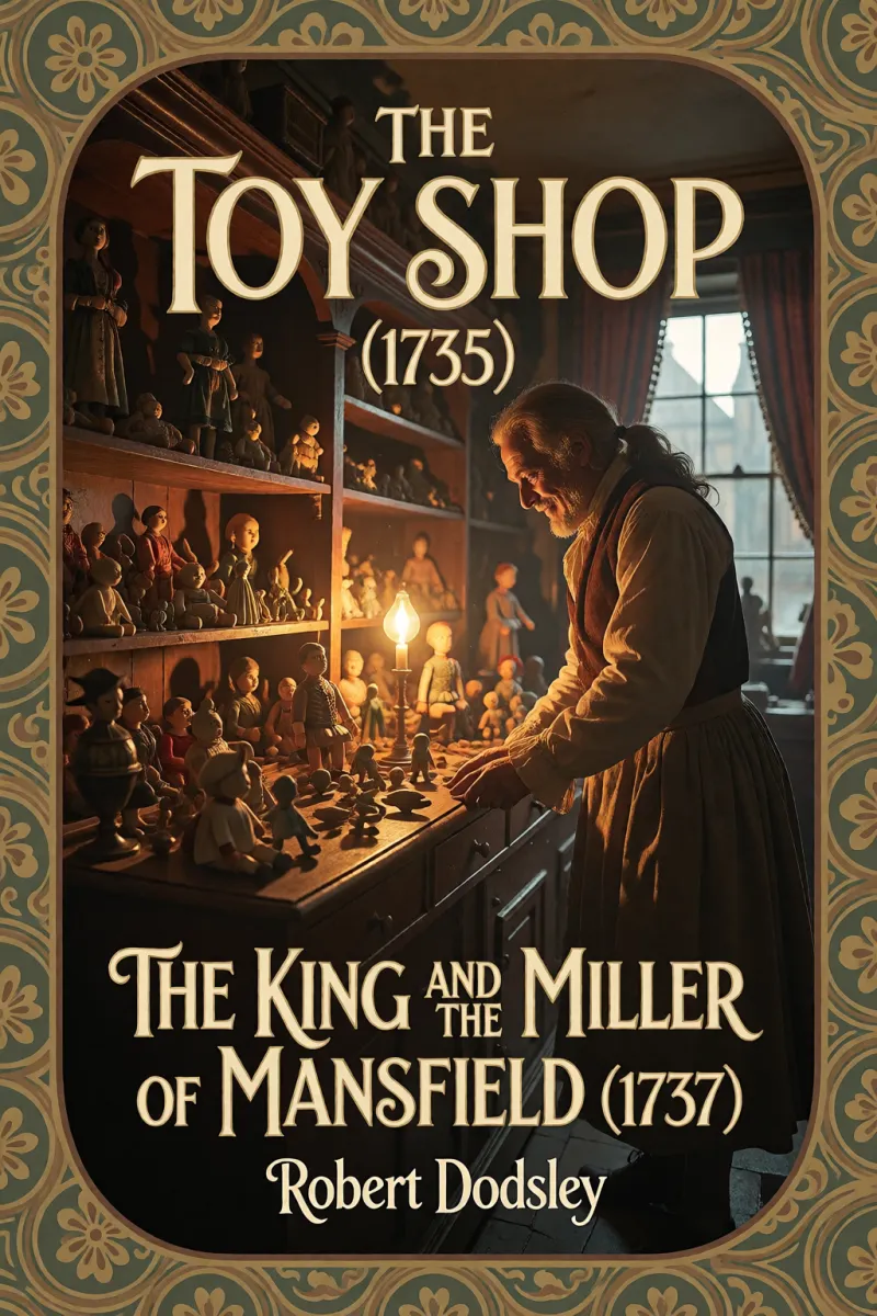 Cover of The Toy Shop (1735) The King and the Miller of Mansfield (1737) by Robert Dodsley