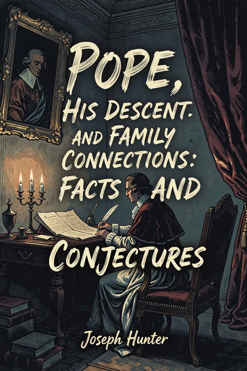 Cover of Pope, His Descent and Family Connections: Facts and Conjectures by Joseph Hunter