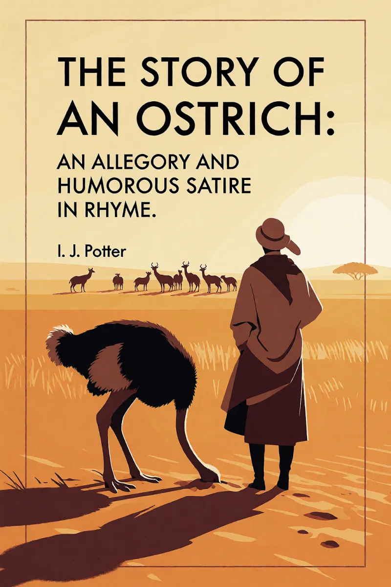 Cover of The Story of an Ostrich: An Allegory and Humorous Satire in Rhyme. by I. J. Potter