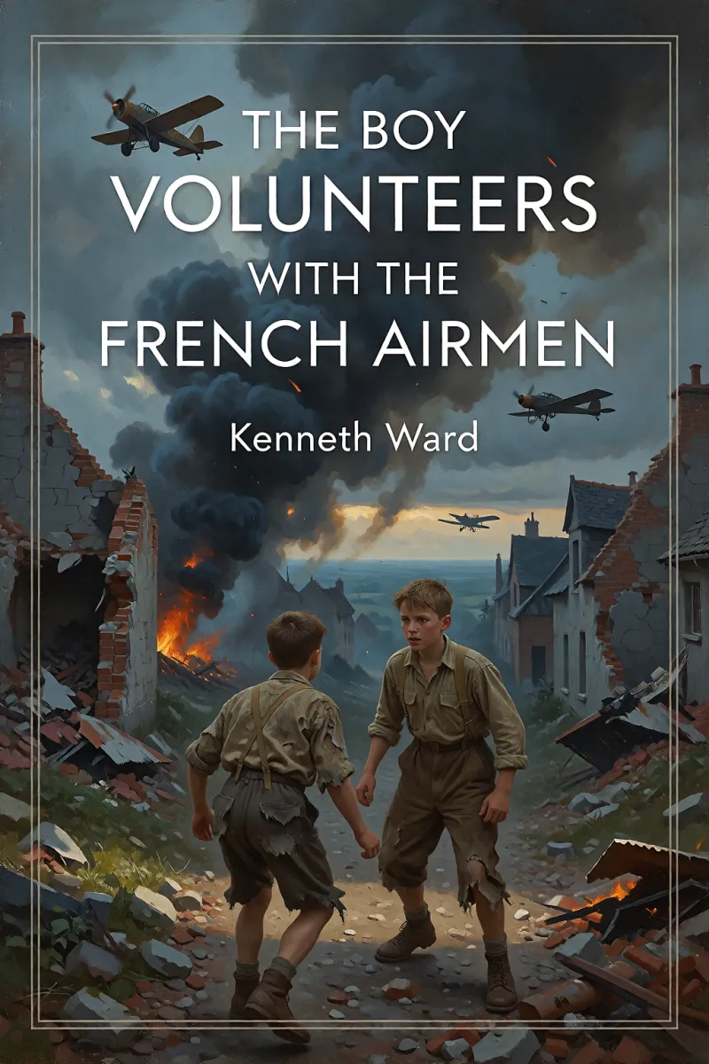 Cover of The Boy Volunteers with the French Airmen by Kenneth Ward