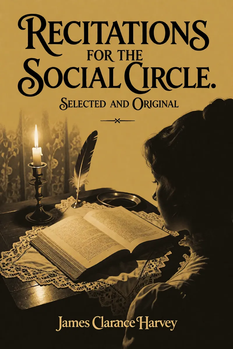 Cover of Recitations for the Social Circle. Selected and Original by James Clarence Harvey