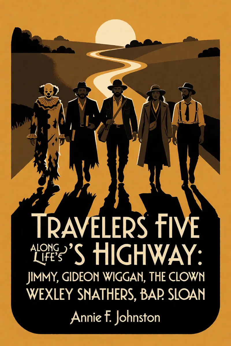 Cover of Travelers Five Along Life's Highway: Jimmy, Gideon Wiggan, the Clown, Wexley Snathers, Bap. Sloan by Annie F. Johnston