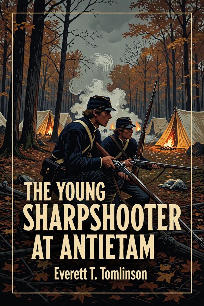 Cover of The Young Sharpshooter at Antietam by Everett T. Tomlinson