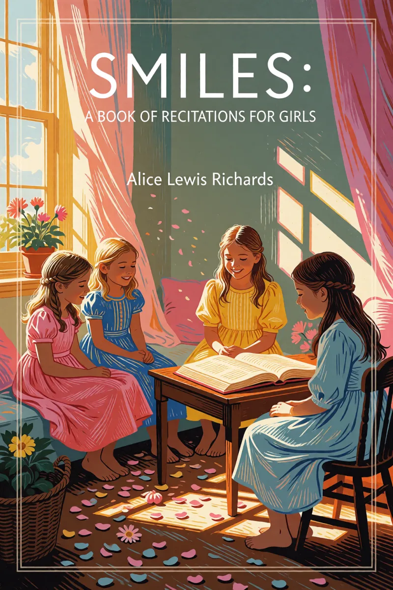 Cover of "Smiles": A Book of Recitations for Girls by Alice Lewis Richards