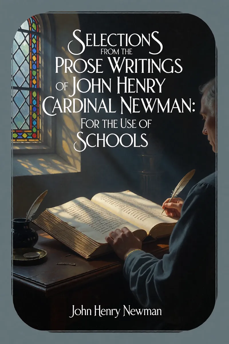 Cover of Selections from the Prose Writings of John Henry Cardinal Newman: For the Use of Schools by John Henry Newman