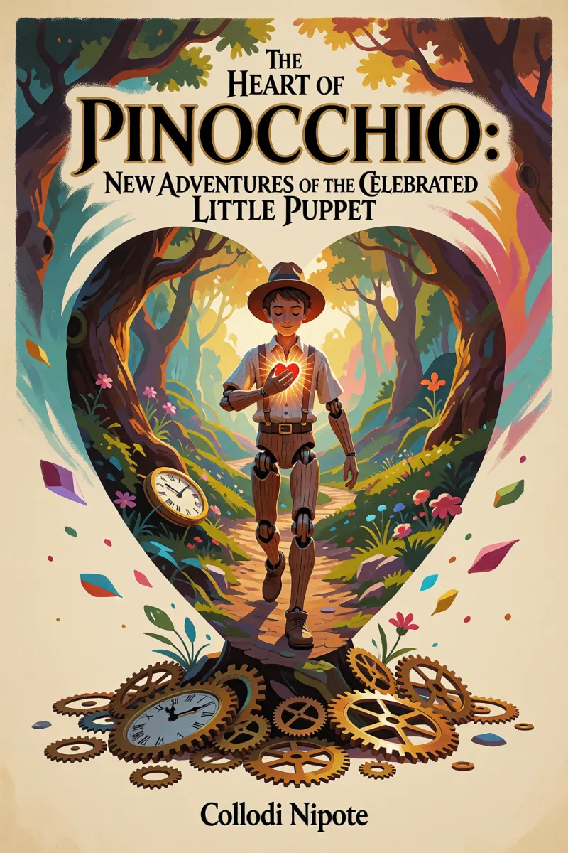 Cover of The Heart of Pinocchio: New Adventures of the Celebrated Little Puppet by Collodi Nipote