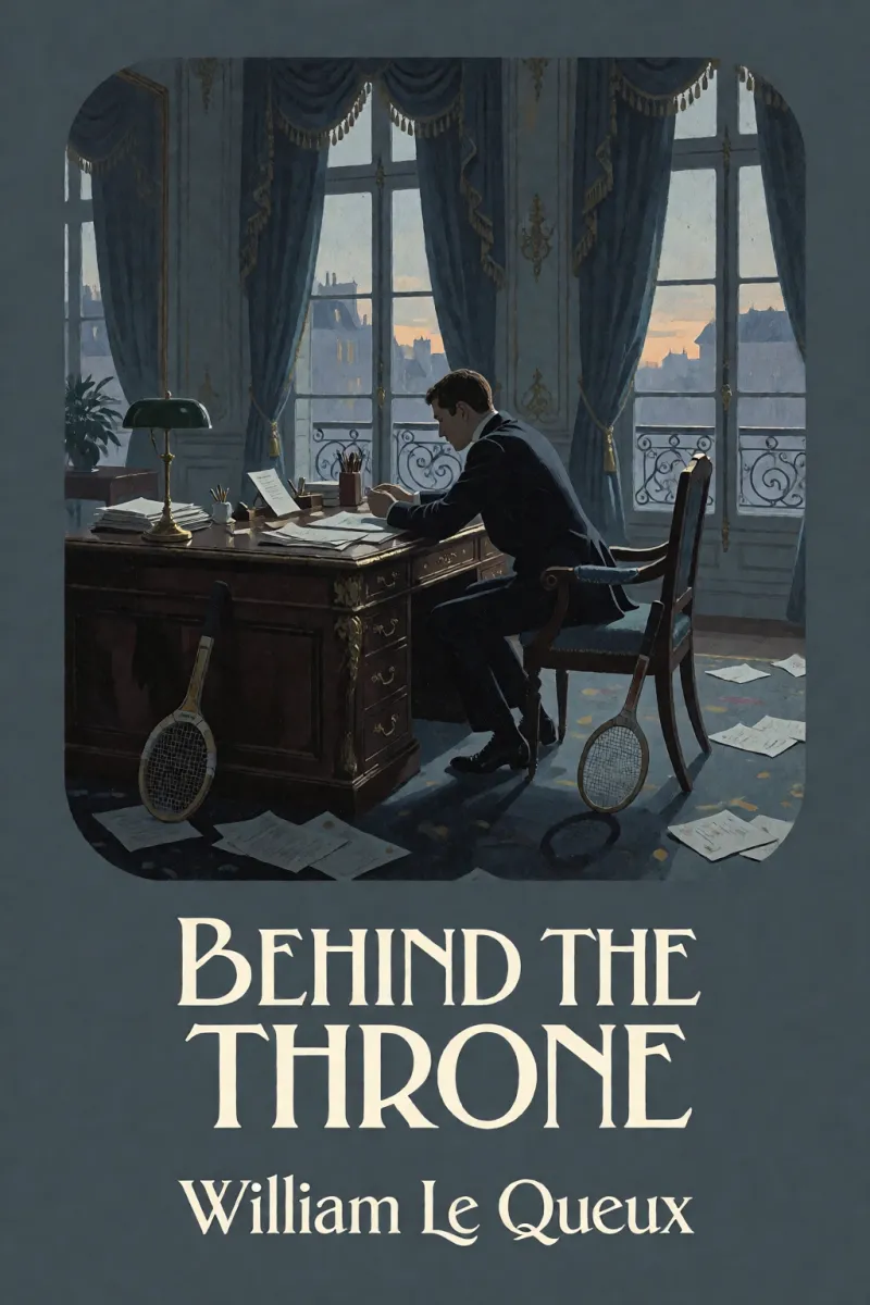 Cover of Behind the Throne by William Le Queux
