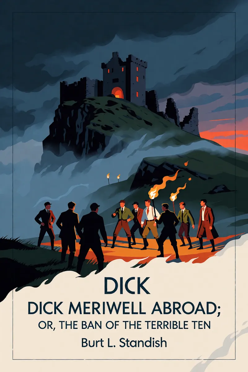 Cover of Dick Merriwell Abroad; Or, The Ban of the Terrible Ten by Burt L. Standish