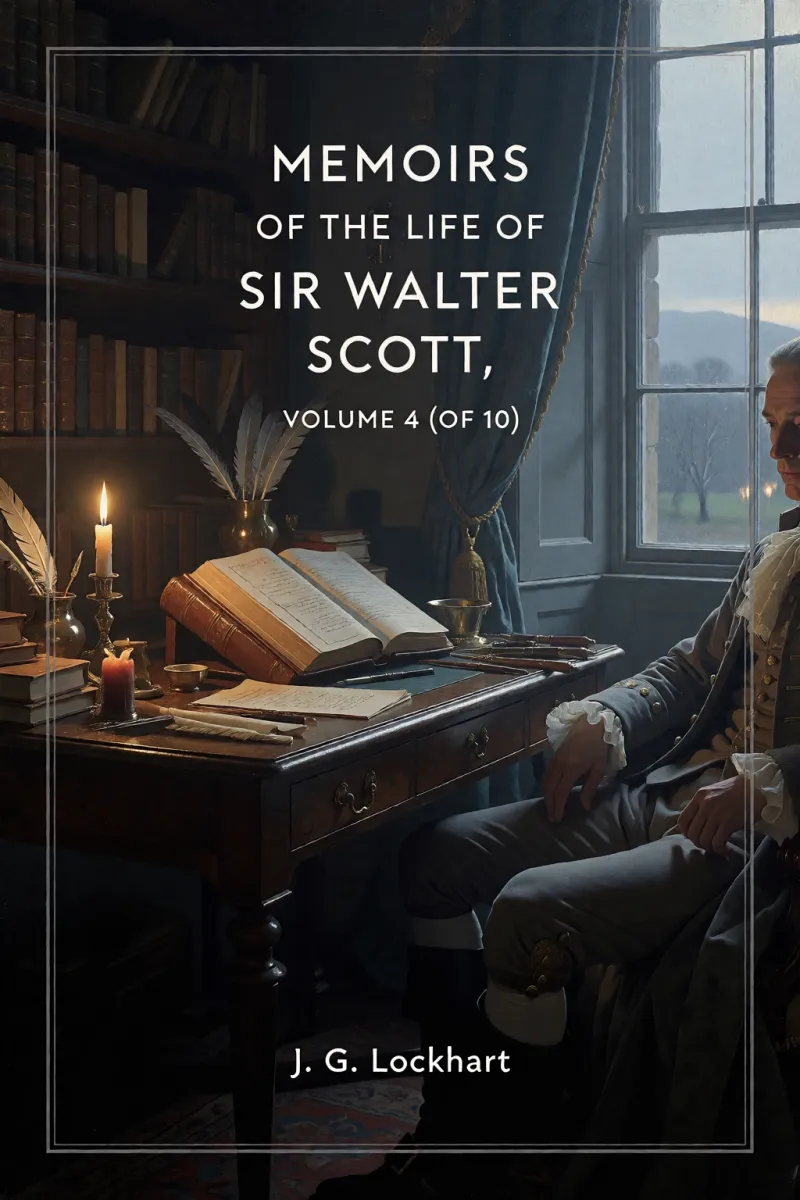Cover of Memoirs of the Life of Sir Walter Scott, Volume 4 (of 10) by J. G. Lockhart