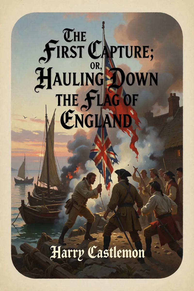 Cover of The First Capture; or, Hauling Down the Flag of England by Harry Castlemon