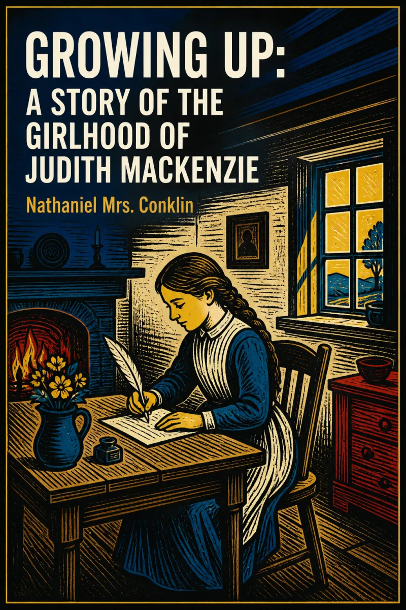 Cover of Growing Up: A Story of the Girlhood of Judith Mackenzie by Nathaniel Mrs. Conklin