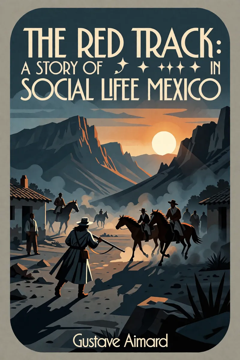Cover of The Red Track: A Story of Social Life in Mexico by Gustave Aimard