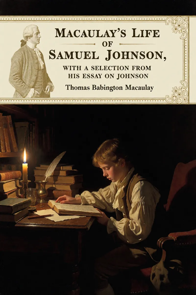 Cover of Macaulay's Life of Samuel Johnson, with a Selection from his Essay on Johnson by Thomas Babington Macaulay