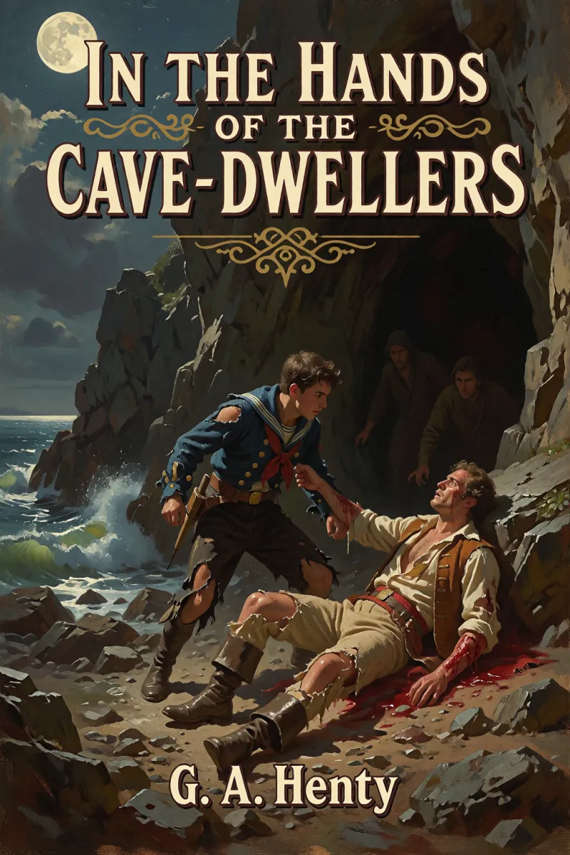Cover of In the Hands of the Cave-Dwellers by G. A. Henty