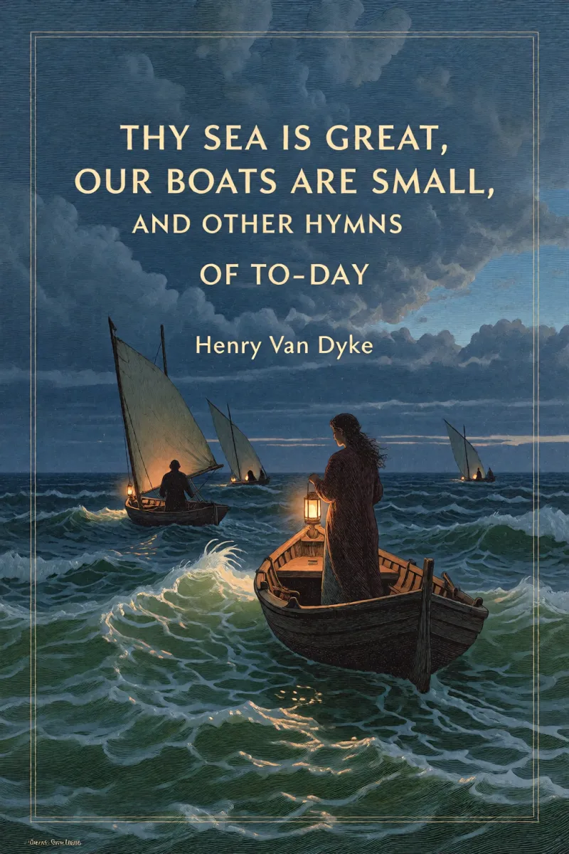 Cover of Thy Sea is Great, Our Boats are Small, and Other Hymns of To-Day by Henry Van Dyke