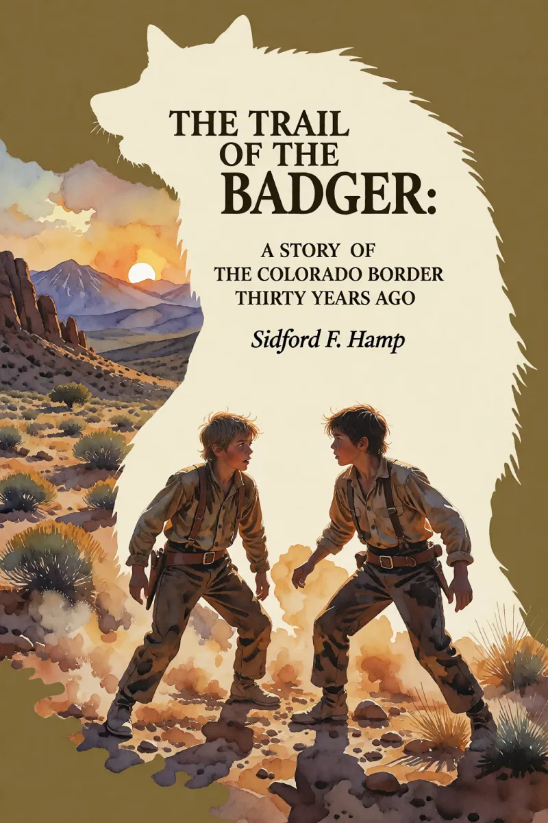 Cover of The Trail of The Badger: A Story of the Colorado Border Thirty Years Ago by Sidford F. Hamp