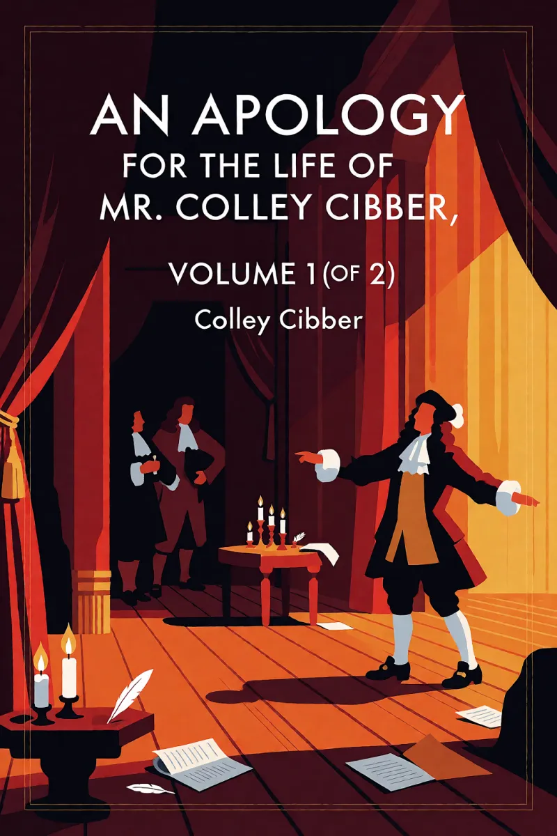 Cover of An Apology for the Life of Mr. Colley Cibber, Volume 1 (of 2) by Colley Cibber