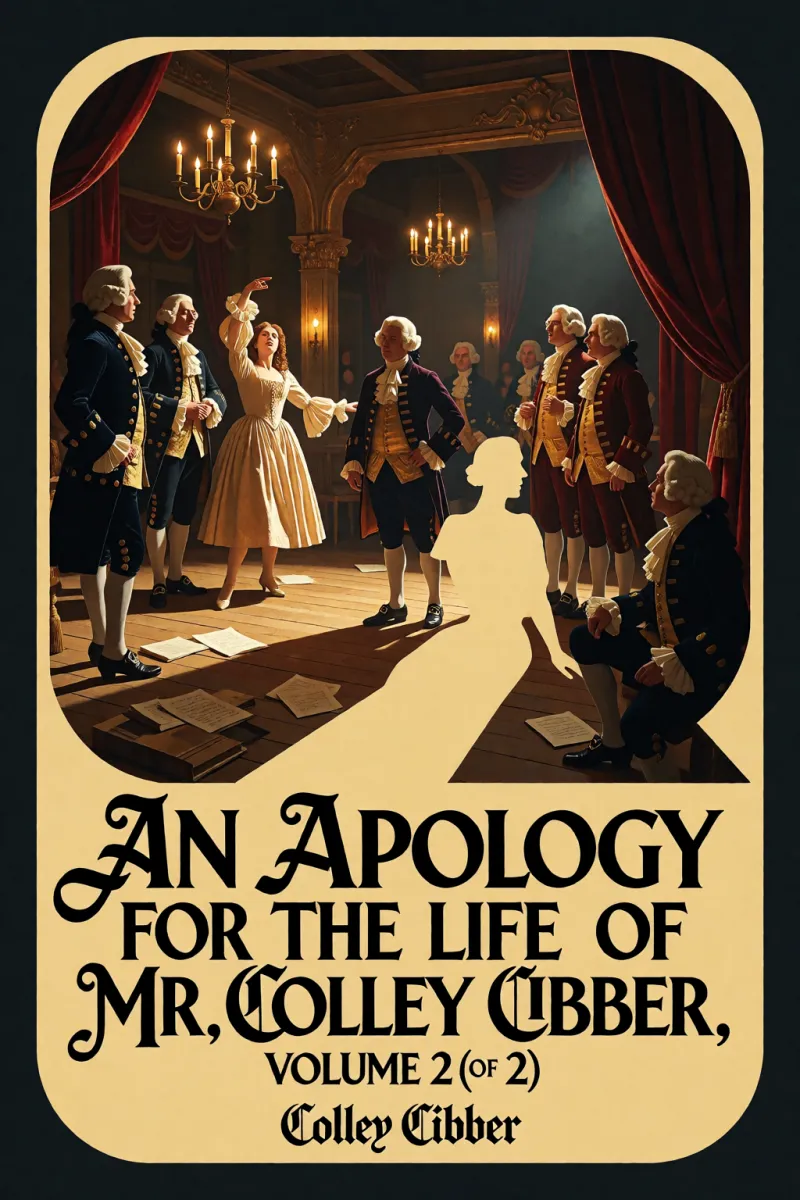 Cover of An Apology for the Life of Mr. Colley Cibber, Volume 2 (of 2) by Colley Cibber