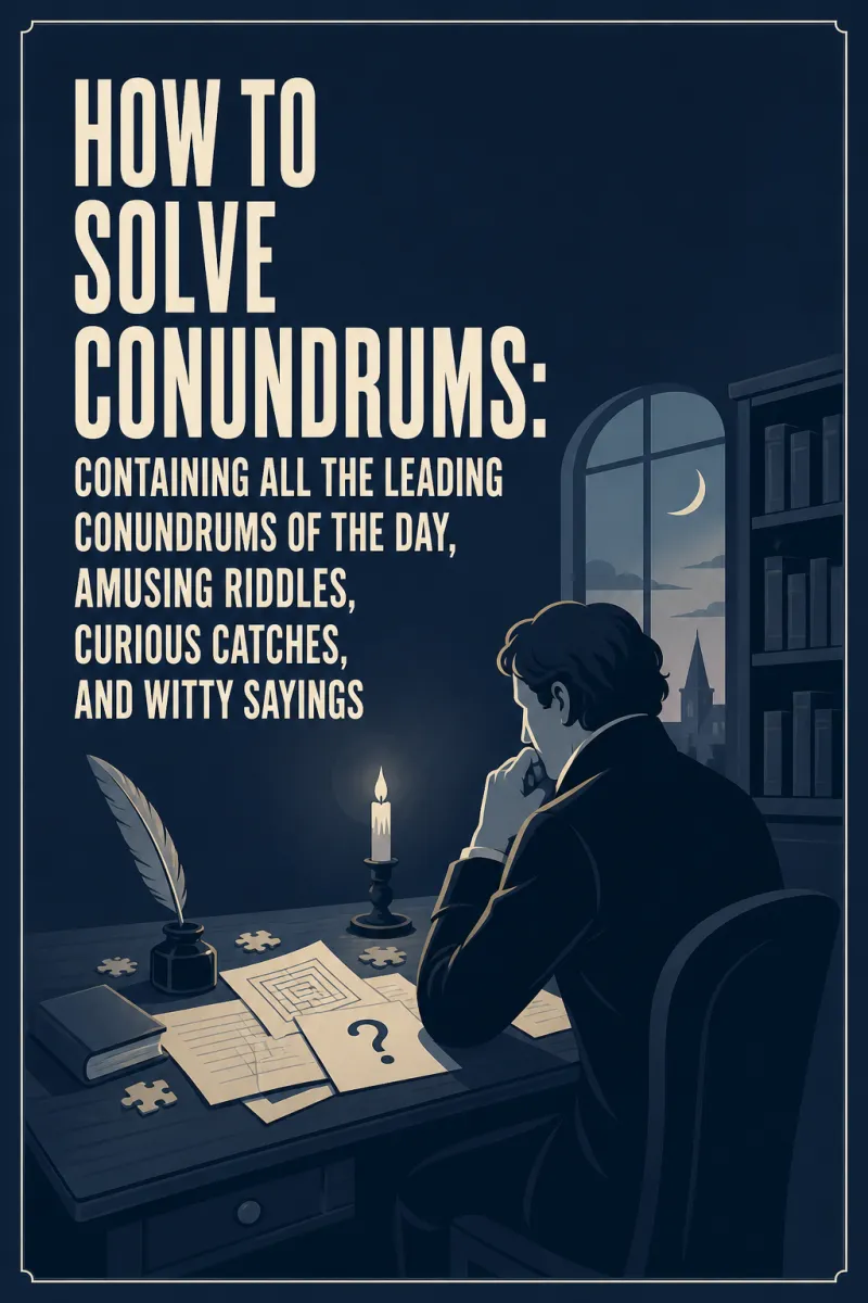 Cover of How to Solve Conundrums: Containing All the Leading Conundrums of the Day, Amusing Riddles, Curious Catches, and Witty Sayings by Anonymous