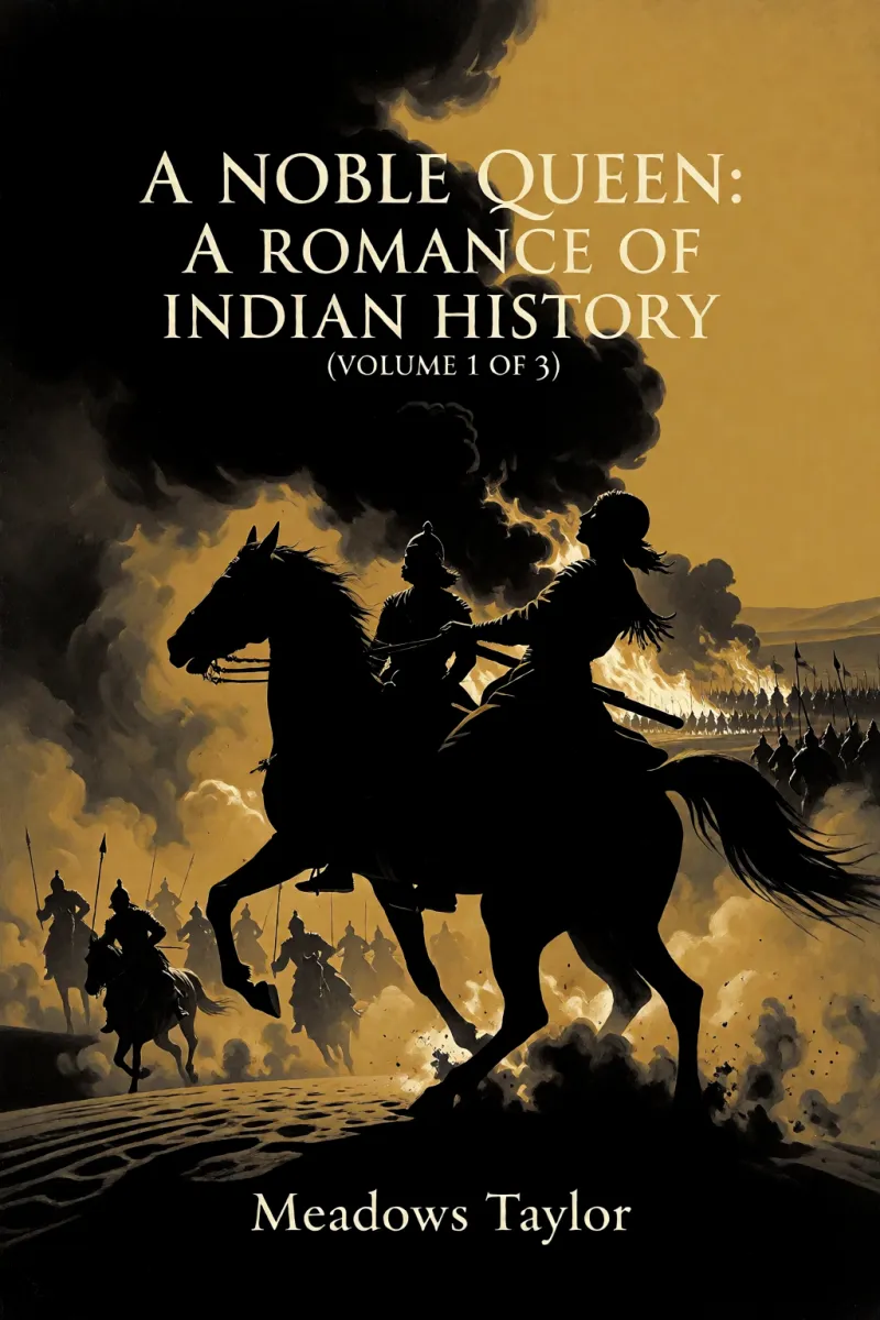 Cover of A Noble Queen: A Romance of Indian History (Volume 1 of 3) by Meadows Taylor