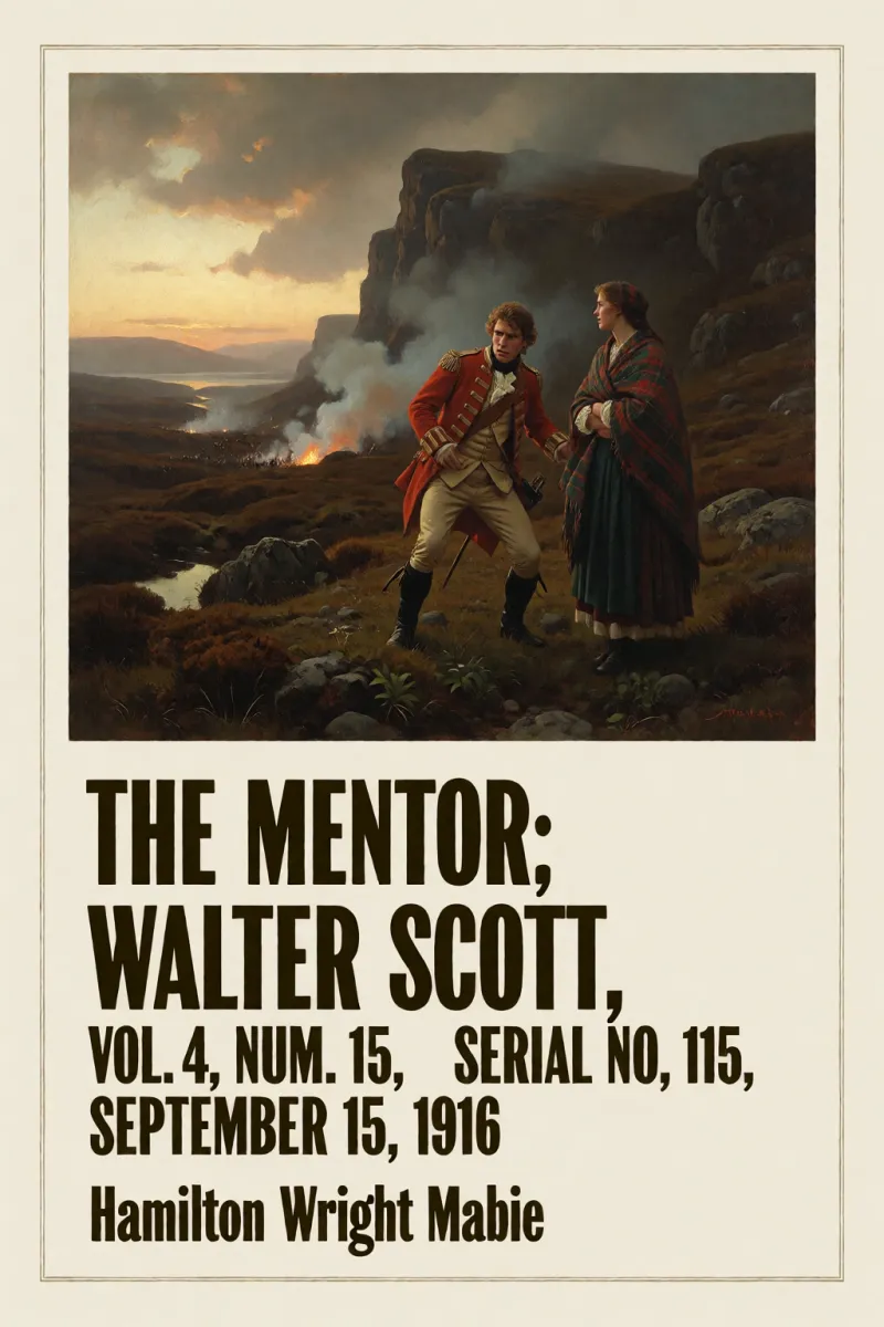 Cover of The Mentor: Walter Scott, Vol. 4, Num. 15, Serial No. 115, September 15, 1916 by Hamilton Wright Mabie