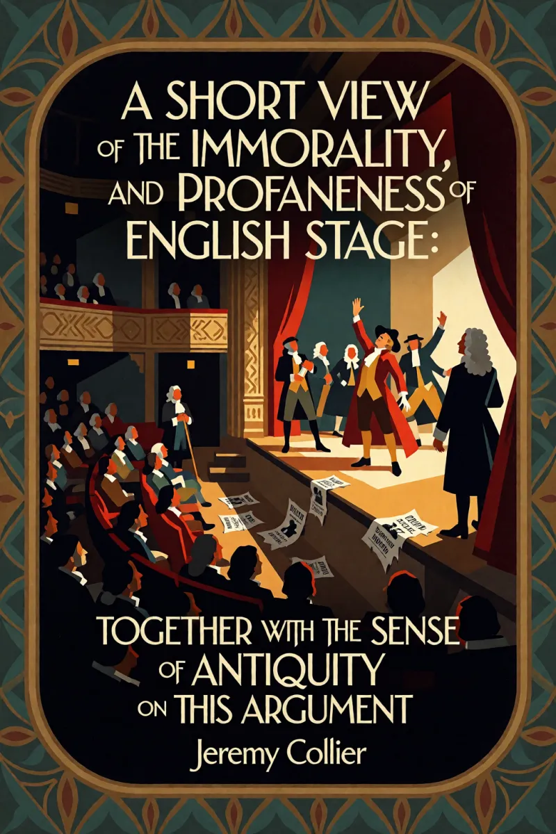 Cover of A Short View of the Immorality, and Profaneness of the English Stage: Together with the Sense of Antiquity on this Argument by Jeremy Collier
