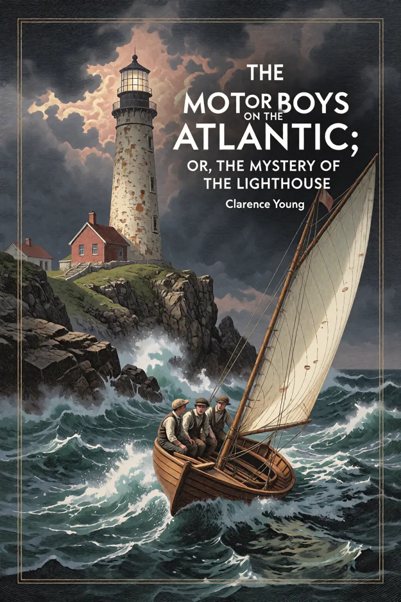 Cover of The Motor Boys on the Atlantic; or, The Mystery of the Lighthouse by Clarence Young