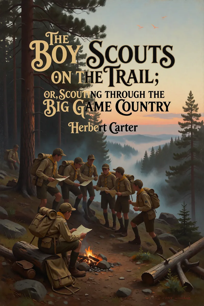 Cover of The Boy Scouts on the Trail; or, Scouting through the Big Game Country by Herbert Carter