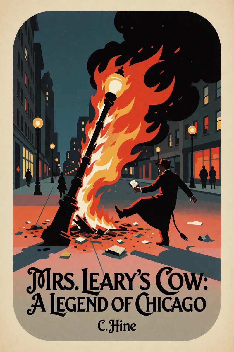 Cover of Mrs. Leary's Cow: A Legend of Chicago by C. Hine