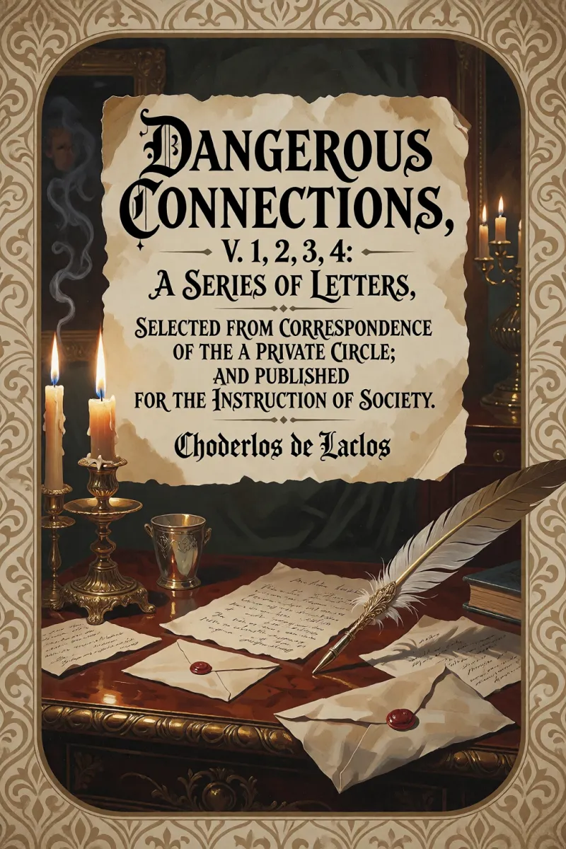 Cover of Dangerous Connections, v. 1, 2, 3, 4: A Series of Letters, selected from the Correspondence of a Private Circle; and Published for the Instruction of Society. by Choderlos de Laclos
