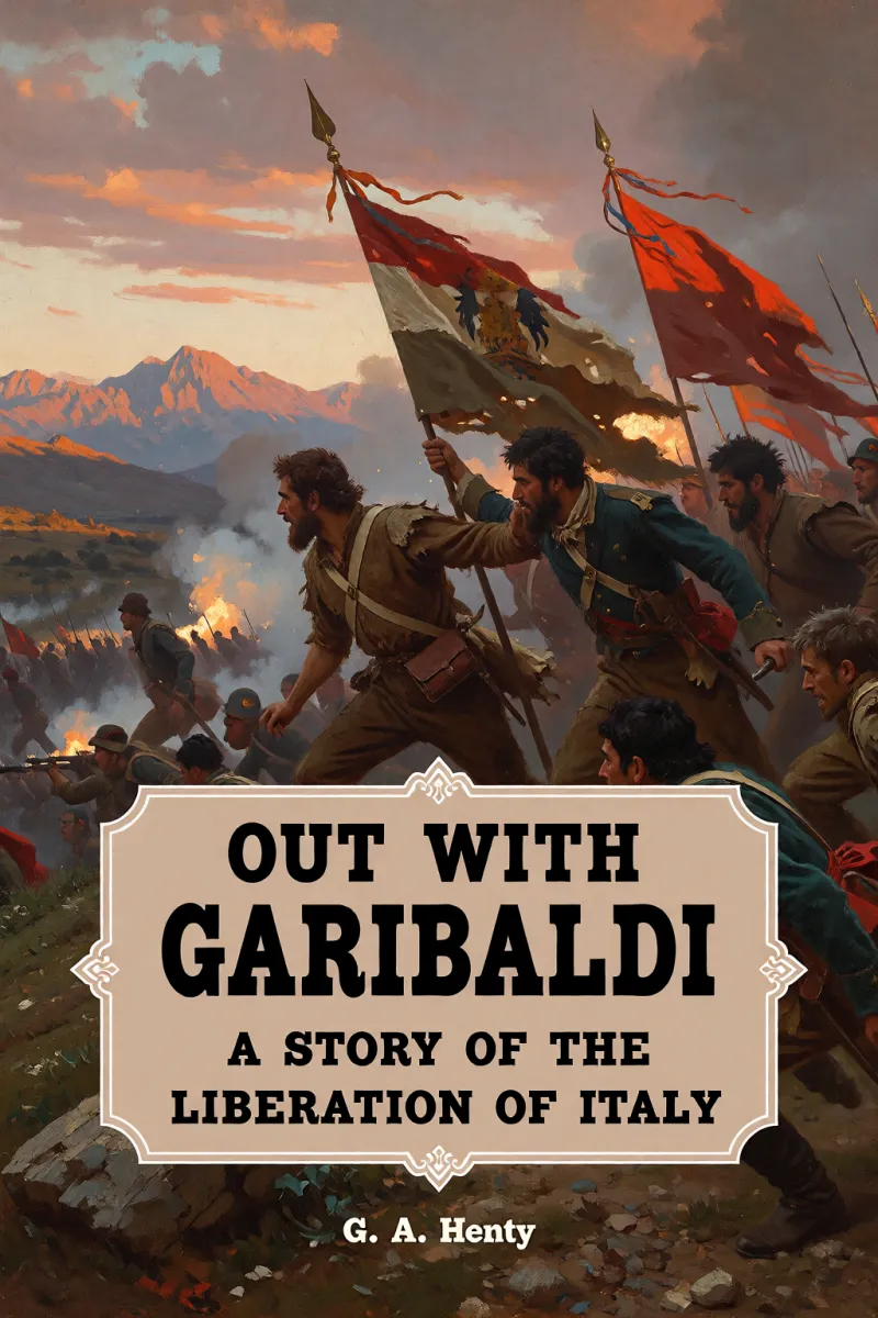 Cover of Out with Garibaldi: A story of the liberation of Italy by G. A. Henty