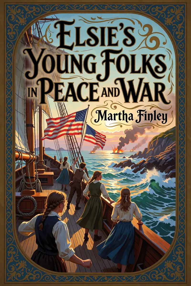 Cover of Elsie's Young Folks in Peace and War by Martha Finley