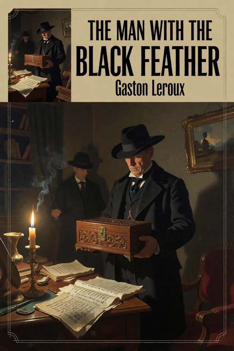Cover of The Man with the Black Feather by Gaston Leroux