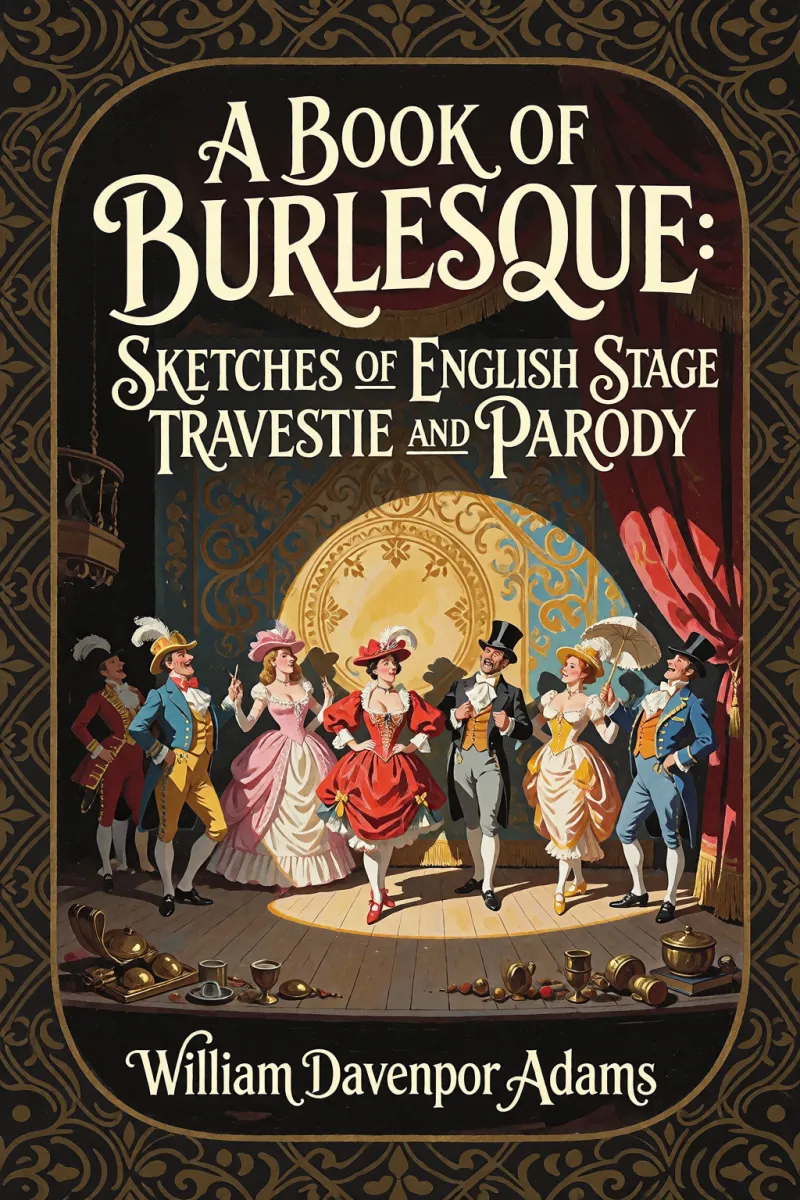Cover of A Book of Burlesque: Sketches of English Stage Travestie and Parody by William Davenport Adams