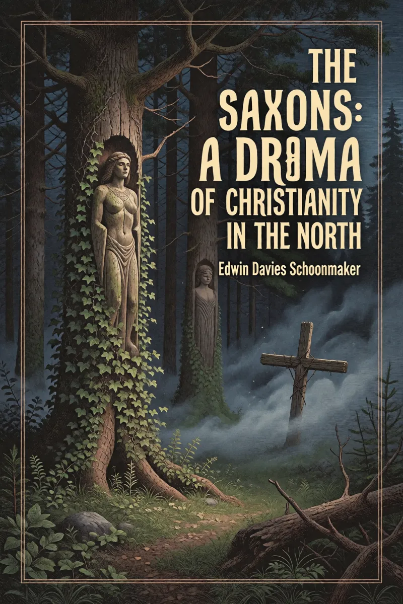Cover of The Saxons: A Drama of Christianity in the North by Edwin Davies Schoonmaker