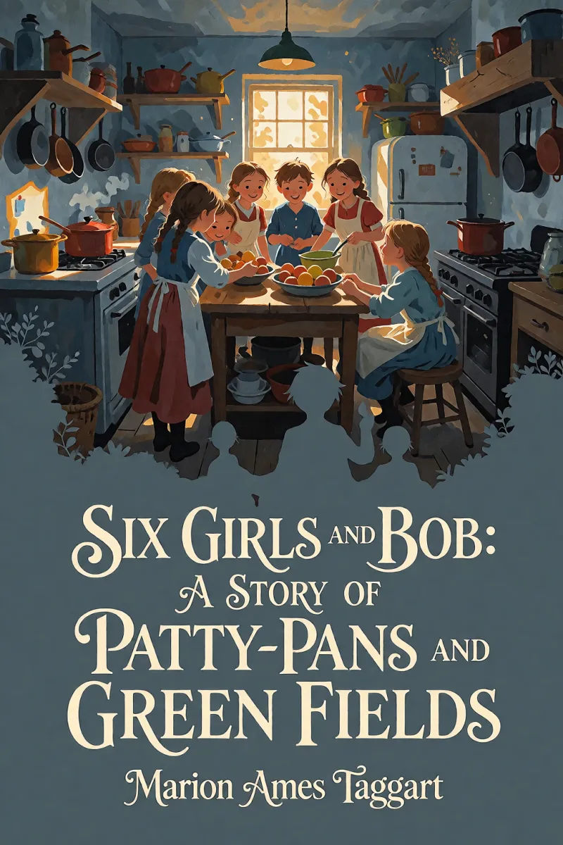 Cover of Six Girls and Bob: A Story of Patty-Pans and Green Fields by Marion Ames Taggart