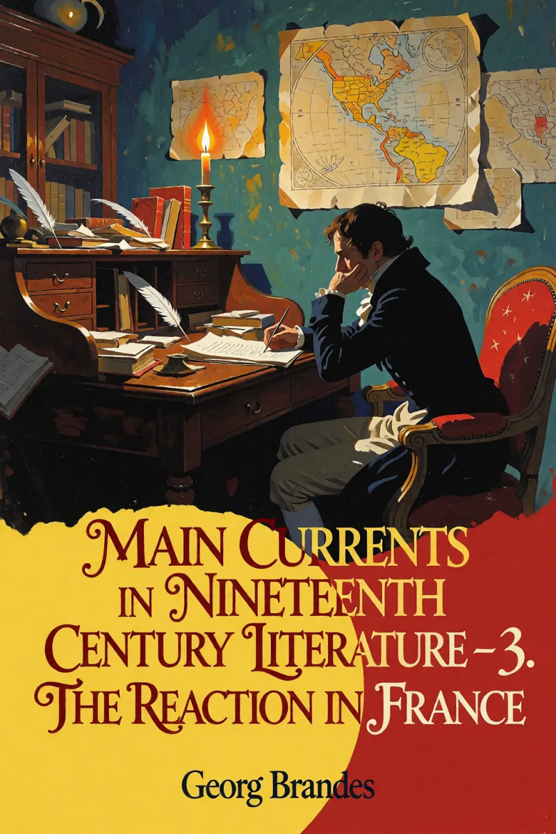 Cover of Main Currents in Nineteenth Century Literature - 3. The Reaction in France by Georg Brandes