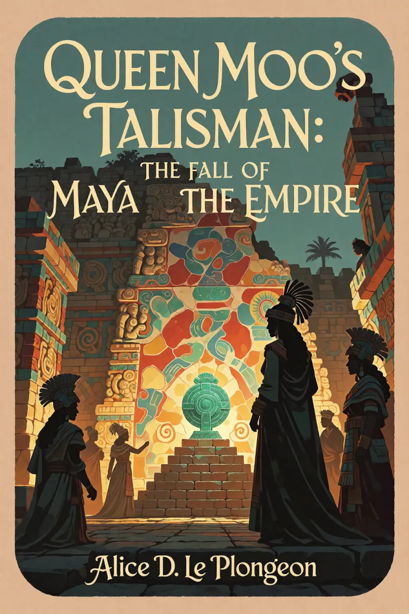 Cover of Queen Moo's Talisman: The Fall of the Maya Empire by Alice D. Le Plongeon