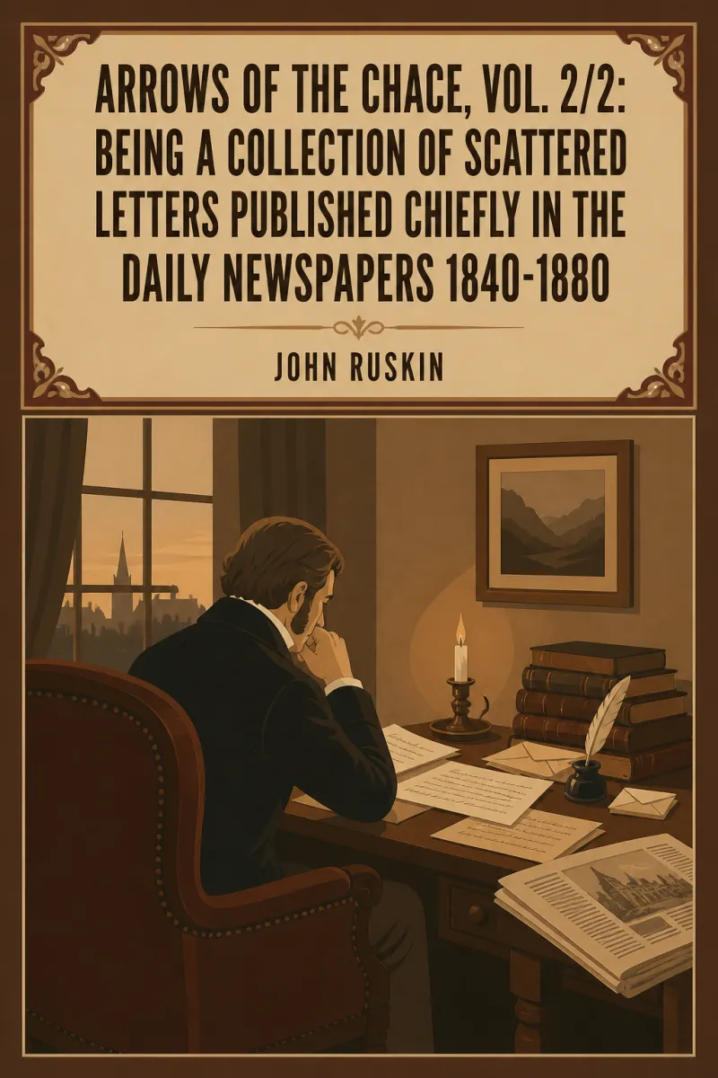 Cover of Arrows of the Chace, vol. 2/2: being a collection of scattered letters published chiefly in the daily newspapers 1840-1880 by John Ruskin