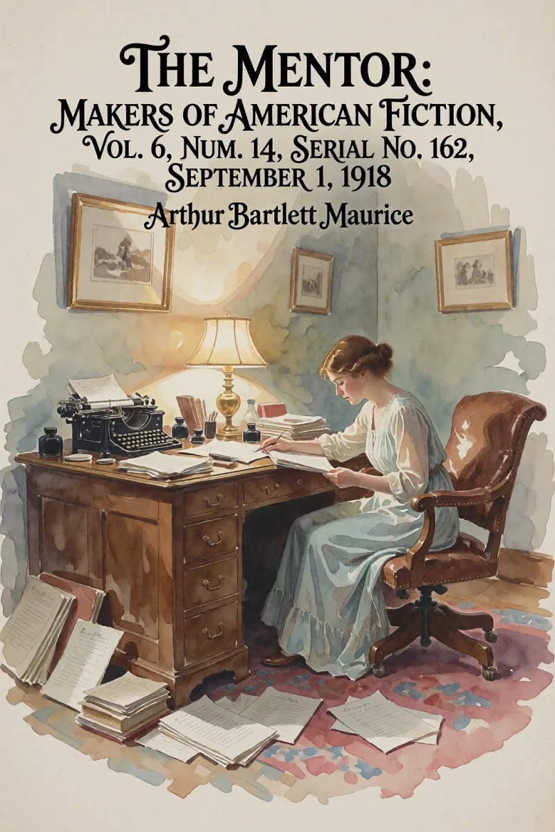 Cover of The Mentor: Makers of American Fiction, Vol. 6, Num. 14, Serial No. 162, September 1, 1918 by Arthur Bartlett Maurice